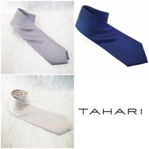 3 pcs TAHARI 100% SILK Man's Classic Tie